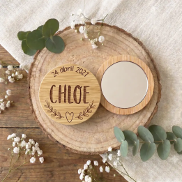Yoyós de madera personalizados para bautizo, Alegría Estudio.