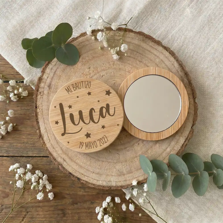 Detalles de bautizo infantiles juguetes de madera listos para regalar, Alegría Estudio.