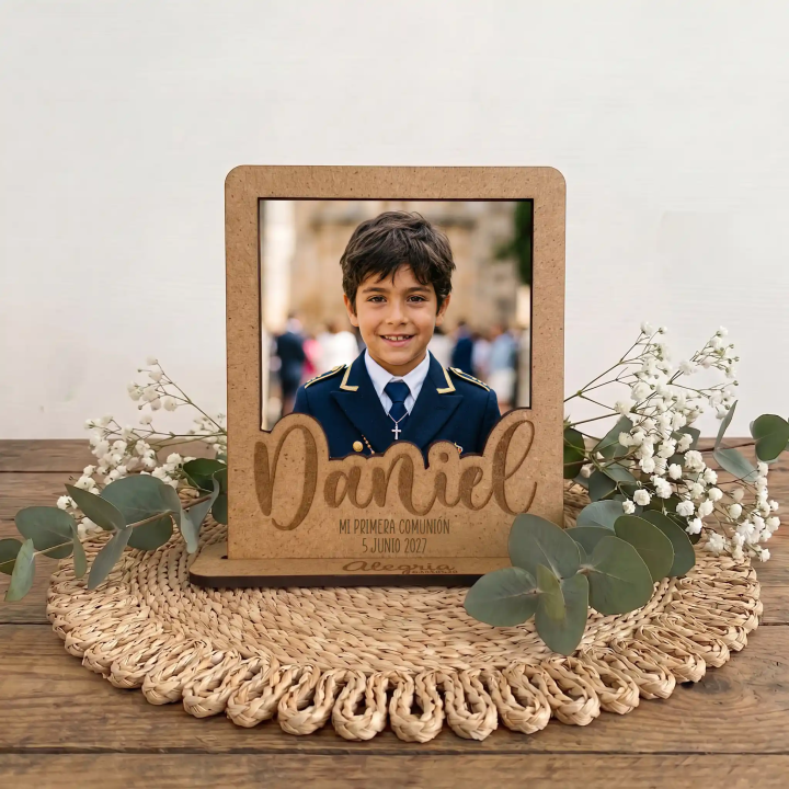 Reordatorio comunión con foto, imán comunión personalizado, Alegría Estudio