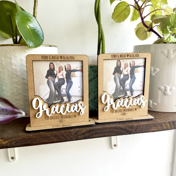 Marco polaroid bodas, regalo amigos bodas, Alegría Estudio