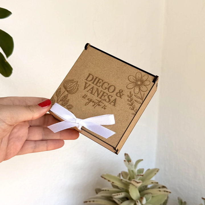 Caja de arras rústica, caja arras boda, Alegría Estudio