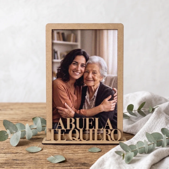Regalo abuela boda, marco de foto de madera para boda, regalos invitados especiales boda, Alegría Estudio
