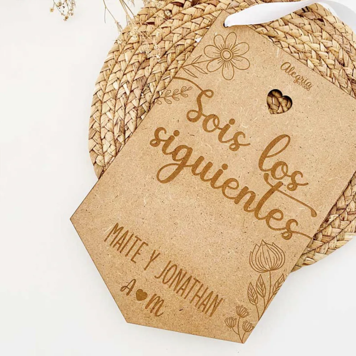 Placa de Madera los Siguientes, regalo sois los siguientes, regalo siguientes en casarse, Alegría Estudio