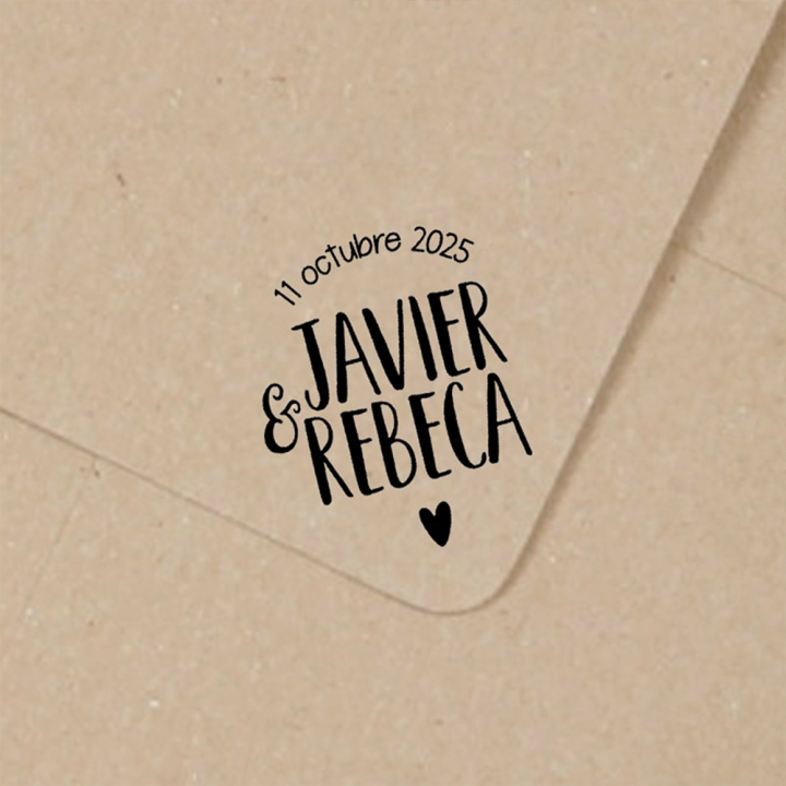 Sello para Boda - Sencillo, sello boda, sello personalizado boda, Alegría Estudio